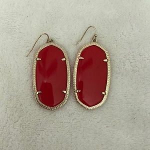 Red Kendra Scott Danielle earrings (large)